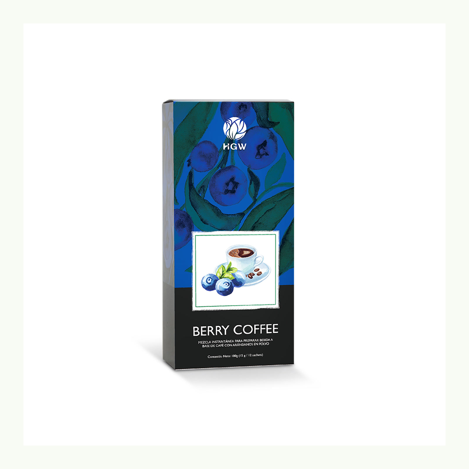 Producto y presentación: Café con Arándanos HGW