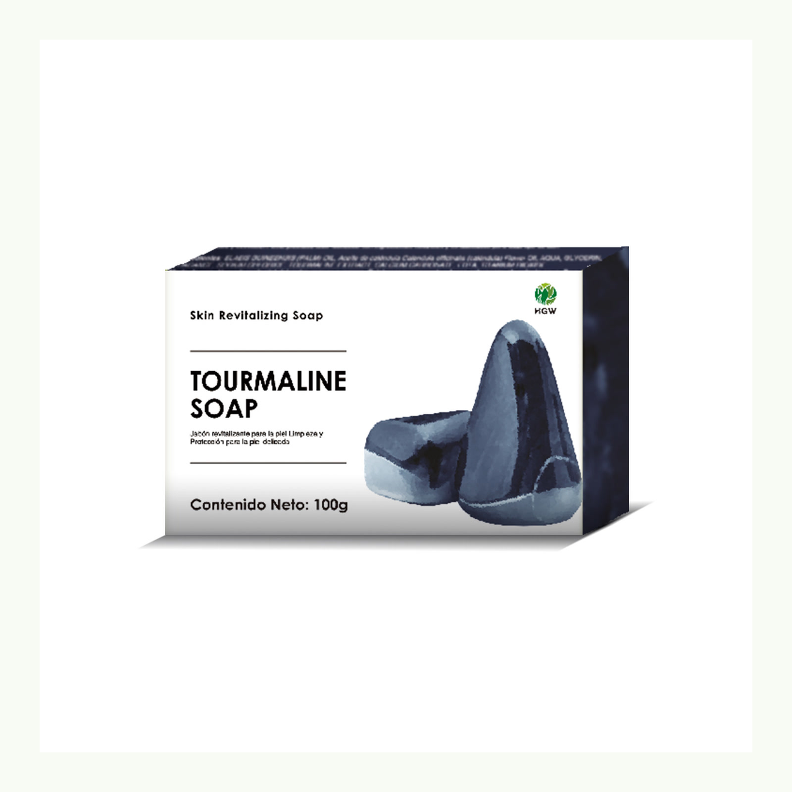 Producto y presentación: Jabón de Turmalina HGW