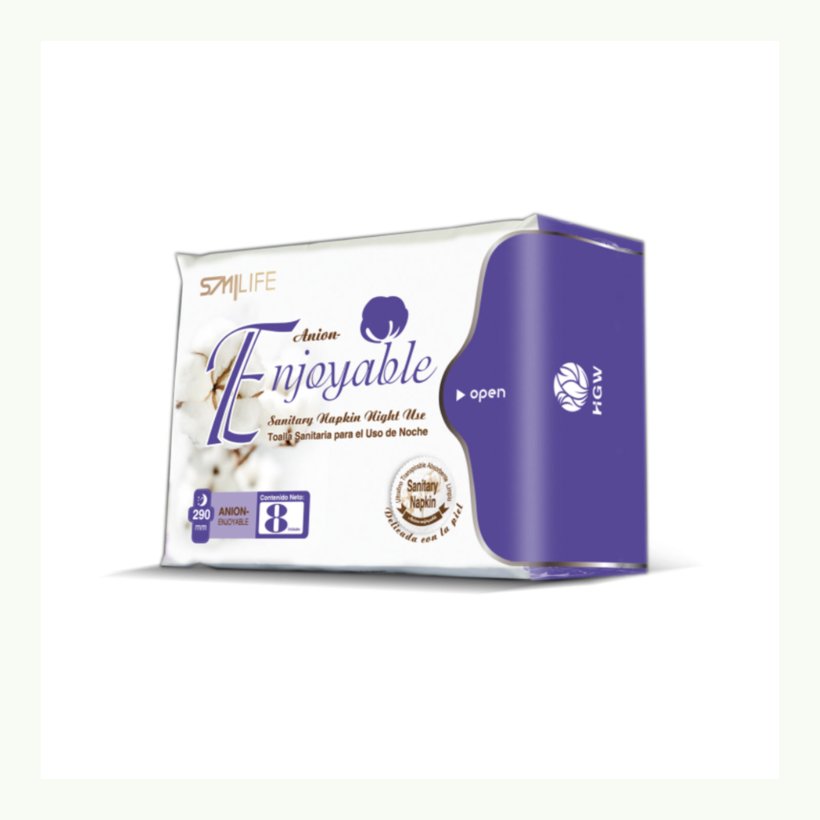 Producto y presentación: Toallas Higiénicas Noche HGW